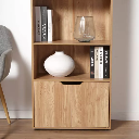 Étagère 3 niveaux et Rangement 2 portes H120 cm - MODU