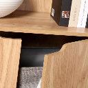 Étagère 3 niveaux et Rangement 2 portes H120 cm - MODU