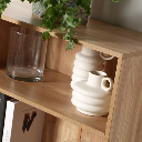 Étagère 3 niveaux et Rangement 2 portes H120 cm - MODU