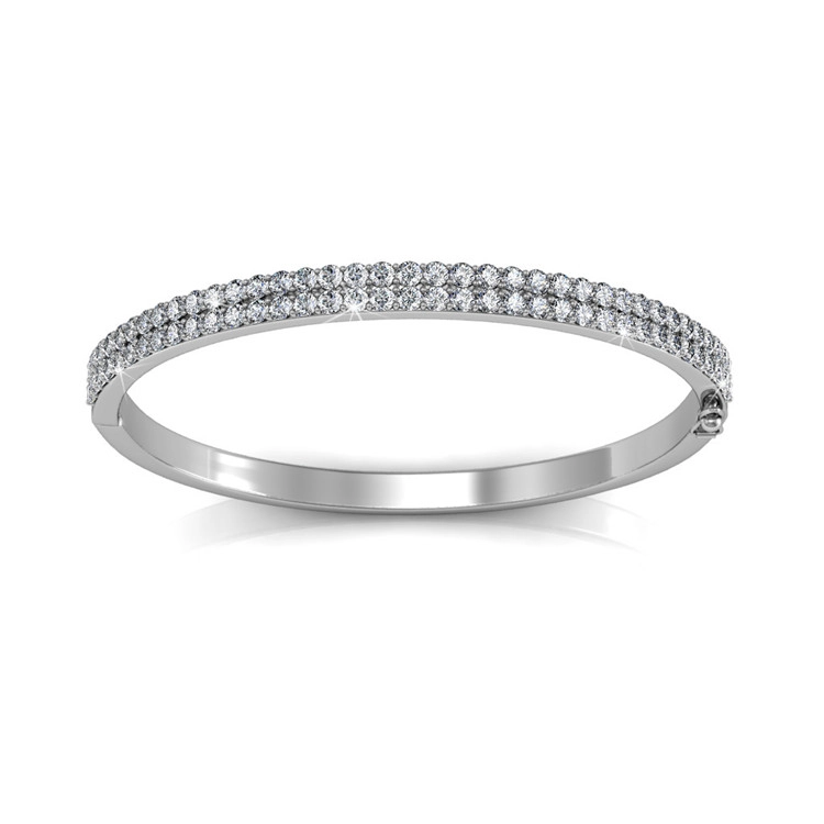 Bracelet Glamour - Argenté Et Cristal-02.webp