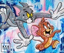 Impression sur toile Tom & Jerry "Catch me" - Eye Food Factory