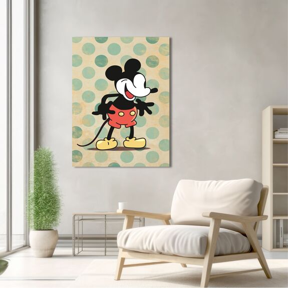 Impression sur toile - Image : Eric Chestier, Mickey à pois