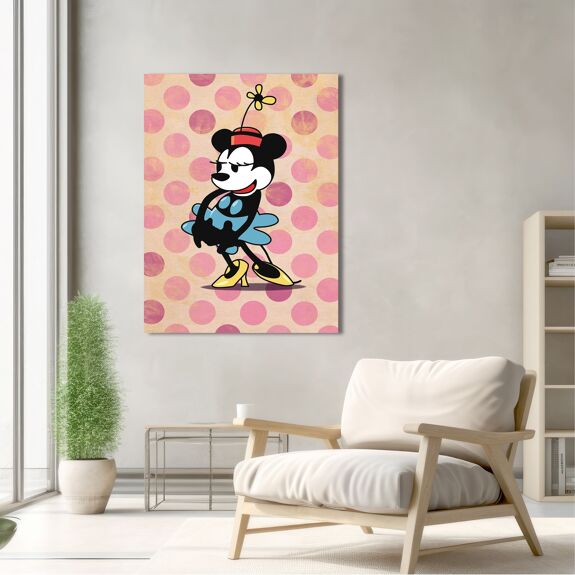 Impression sur toile - Image : Eric Chestier, Minnie à pois