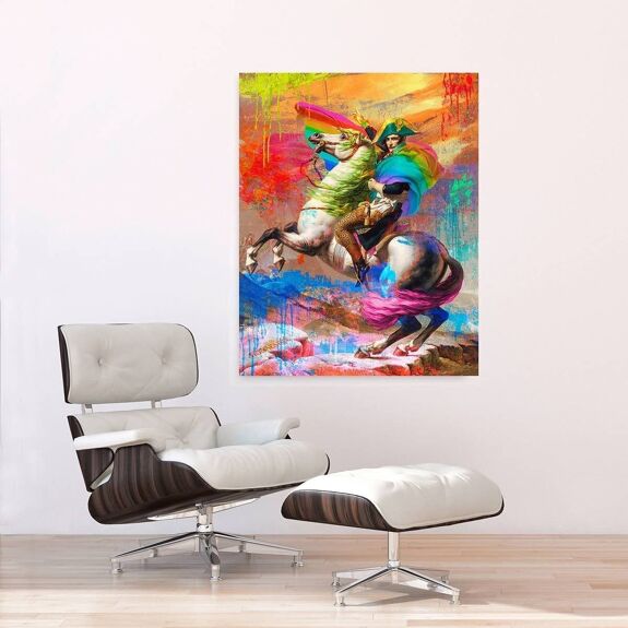 Art Print Cafe – Tableau impression sur toile moderne : Napoléon 2.0 ERIC CHESTIER 