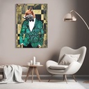 Impression sur toile animal moderne : VizLab, Gentleman 2