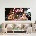 Art Print Cafe – Tableau impression sur toile moderne : Matt Spencer, Love Kids