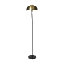 Nomaa - Lampadaire en métal noir et doré h160cm
