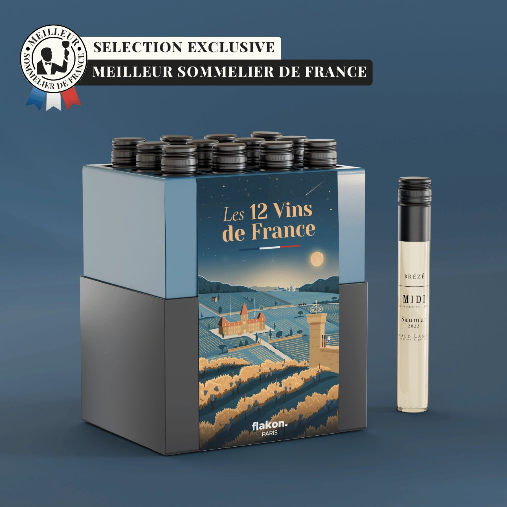 [FLAK-CAFR12-0260] Calendrier de l'Avent Vin - 12 Vins de France - Flakon