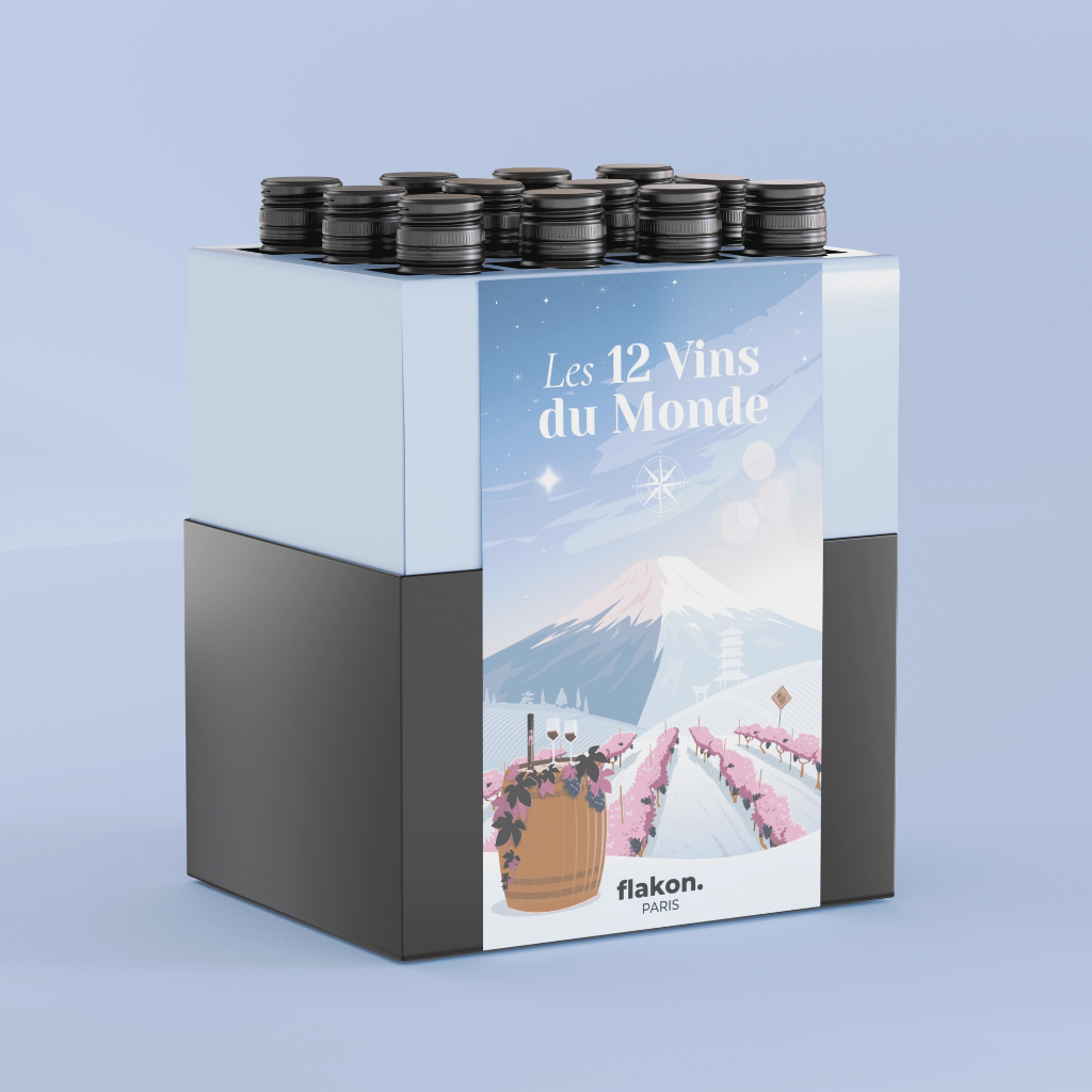 [FLAK-CAMD12-0277] Calendrier de l'Avent 12 Vins du Monde - Flakon