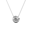Chaine avec Pendentif Moon - Argenté et Cristal - MYC Paris 