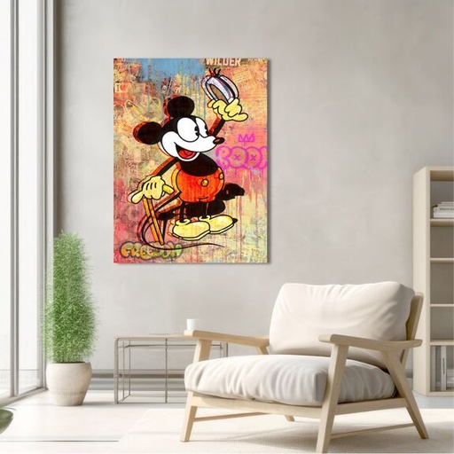 [TOILE_EC_PopMickey] Impression sur toile - Image : Eric Chestier, Pop Mickey