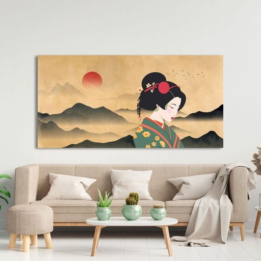 Art Print Cafe – Tableau impression sur toile moderne : Sayaka Miko, souffle de la nature