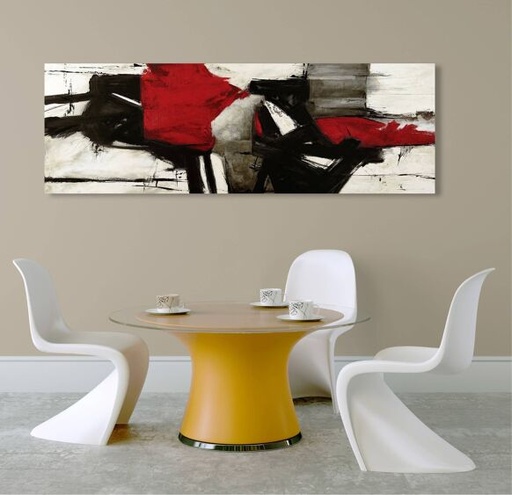 Peinture moderne et abstraite, sur toile : Jim Stone, Red Profile