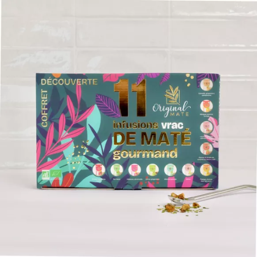 [COF12] Coffret découverte de 11 infusions 10g de maté gourmand 100% BIO