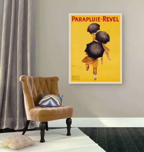 Affiche ancienne, impression sur toile : Leonetto Cappiello, Parapluie-Revel, 1922