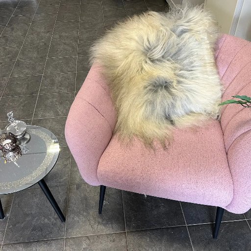 Coussin en Peau de Mouton de Luxe 40x40cm